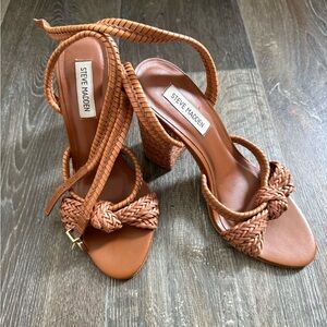 Steve Madden Women's Brown Braided Heels